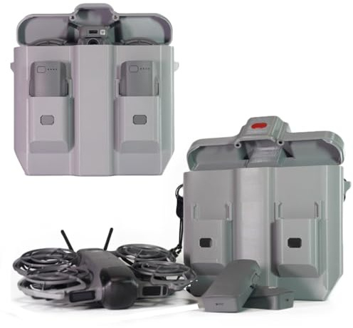LiLiTok Skyddsfodral för DJI Neo 2, tryckbeständigt hårt skal, bärbar arrangör öppet lock, förvaringsbox, skyddsväska för Neo 2 drönare, antenn och batterier