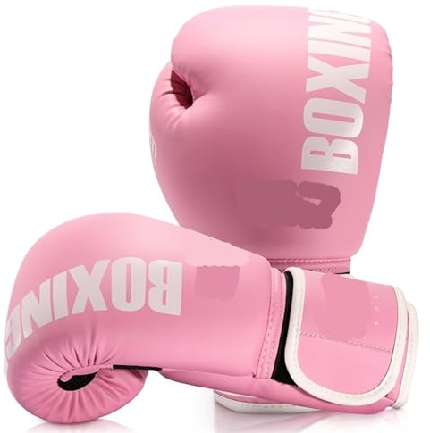 Guanto da boxe Guantoni da boxe Pro Style donna, in pelle PU, for allenamento Muay Thai, sparring, kickboxing, sacco pesante for adulti(Purple,8oz)