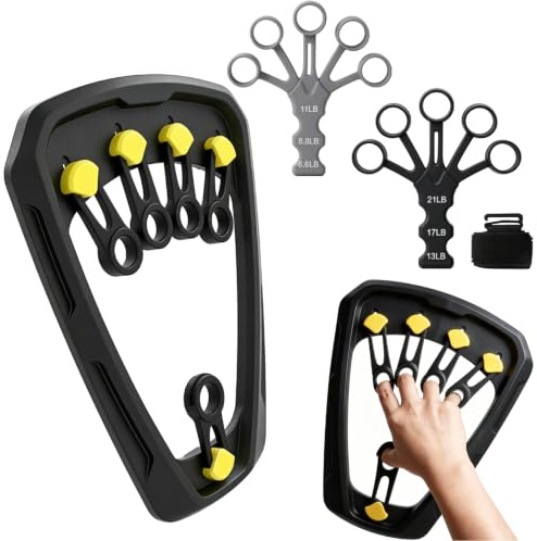 1 set handtränare fingertränare underarmstränare justerbart motstånd | Två motståndssystem kg/LB|finger & underarmsträning | nylon och silikon | kardborrband som inte glider|sport, musik, kontor