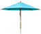 anndora® Sonnenschirm Gartenschirm Marktschirm 3 m rund wasserabweisend - mit Winddach Himmelblau