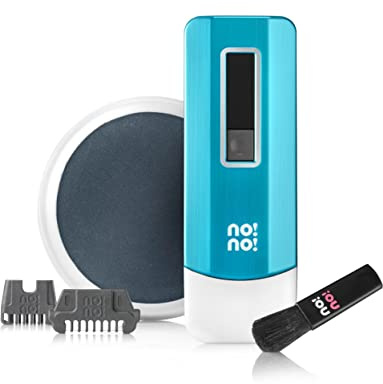 no!no! Pro Hair Removal Device - Treats All Skin Colors and Hair Types - Hair Removal for Women and Men - Flawless Hair Remover for Face & Body Hair (Blue)