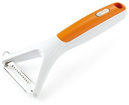 Zyliss E950019U Julienne Peeler, Walnut, Orange