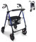 Mobiclinic®, Rollator faltbar und leicht, Gehhilfe, Für übergewichtige menschen, Faltbare, Leichtgewicht, Verstellbare beine sitz, Mit 4 rädern, Stockhalter, Korb