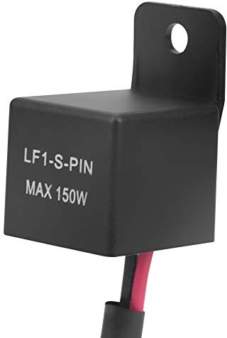 Relè Lampeggiante Elettronico a 2 Pin, 150W 12V, Indicatore Luminoso Universale per Moto/Bici, LED Lampadine Direzione Hyper Flash per Veicoli