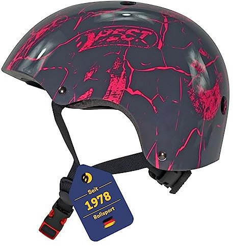 Best Sporting Skaterhelm I hochwertiger Fahrradhelm I Stabiler & stylischer Helm für Kinder, Jugendliche und Erwachsene in Größe S I stufenlos größenverstellbarer Skatehelm in pink