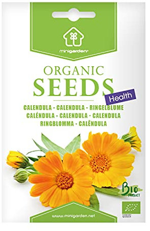Calendula, Graines certifiées biologiques prêt à Pousser Minigarden, 100% Naturelles sans Propagateurs Chimiques ni Génie Génétique, inclut entre 150 et 175 graines