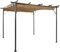 Pergola mit Ausziehbarem Dach Taupe 3x3 m Stahl 180 g/m²