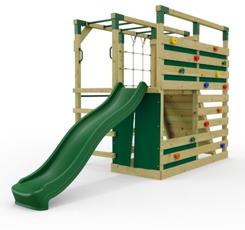 OutdoorToys NinjaPlay Climbing Cube Wooden Climbing Frame - Double