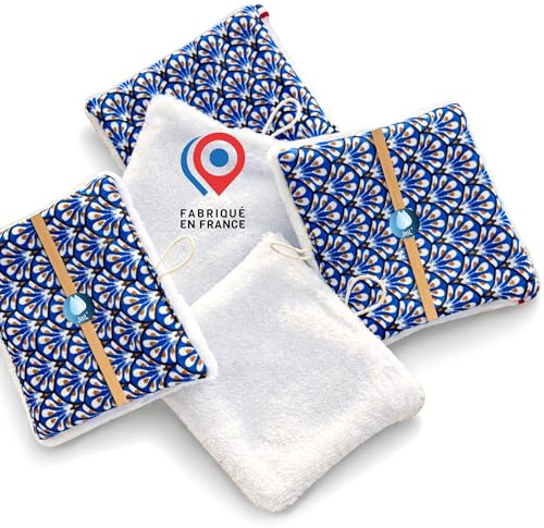 Carrés Démaquillants Visage Lavables JaMoonLBV JmL® Made in France