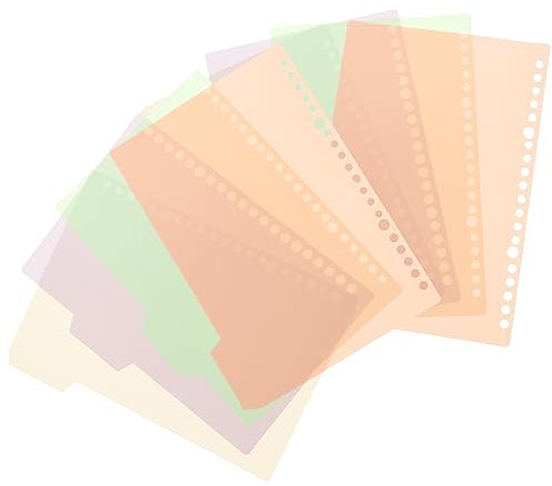 TEHAUX Registerblätter 10 Stück A5 Pp Trennblätter Bunt Kompatibel Mit Ringbüchern Notizbücher Organizer Lesezeichen Für Büro Schule