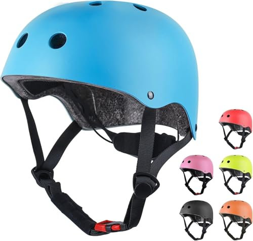 Kinderhelm für Jungen Mädchen, 43-51cm Größen XS Kleinkind Fahrradhelm Micro Scooter Helm Kinder Radfahren Helme Skateboard Helm Helmet (blau)