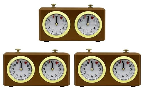 Pyatofly 3X Mechanische Schach Uhr Analog für Schach Spiel Timer Uhr Offizielle Uhren Timer Keine Batterie Erforderlich