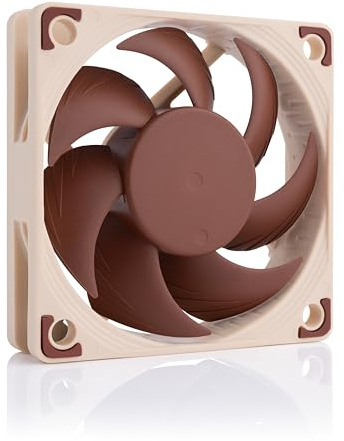 Noctua NF-A6x15 5V PWM, Ultratyst Smal Fläkt med USB-Adapterkabel, 4-Pin, 5V-Version (60x15 mm, Brun)