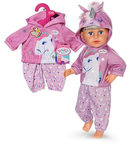 BABY born Unicorn Outfit for 43 cm Dolls with Hoodie & Trousers