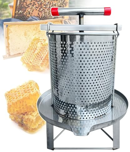Eiwitany Prensa de Miel Manual, Herramienta doméstica para Exprimir y Separar panales, Ideal para Uso doméstico y agrícola en Apicultura.