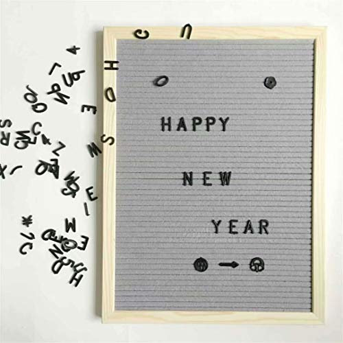 FBSHOP(TM) Letterboard-Fotorahmen, 12x16 Buchstaben Tafel Buchstabenbrett Rillentafel Stecktafel, Babypartygeschenk, Babymitteilung,mit enthält 920 Zeichen und Emoji & Zahlen & Ständer