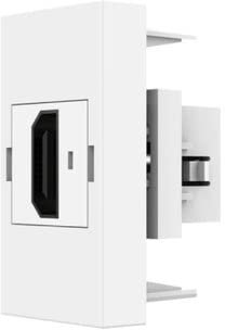 Presa da incasso 1-6 scomparti per inserti Livolo, serbatoi a scomparsa opzionale con inserti Livolo da assemblare (presa HDMI per interni VL-HDMI-11 (1/2))