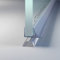 Schwallschutzleiste Dusche selbstklebend I 200cm Schwallschutz Dusche Acryl I Schwallschutzprofil transparent I Spritzschutz offene Dusche I Wasserstopper I Schwallleiste Halbrundstab I MAXI 20x10mm