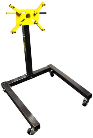 RocwooD Engine Stand 1500 lbs 680kg Heavy Duty Support Swivel Transmission Gearbox Professional Mount Tool Car Trolley Garage Workshop 360 Degree Rotation