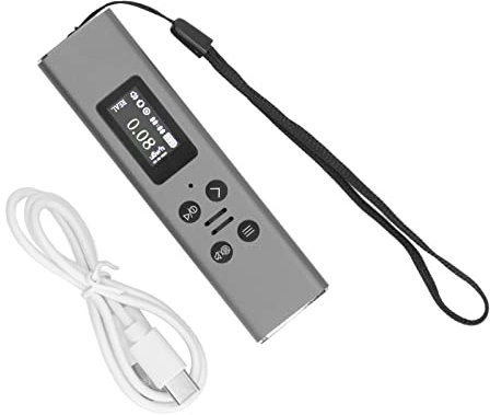 Kärnstrålningsdetektor Strålningsmonitor Personlig Dosimeter Hem Usb Geigerräknare Usb Laddning 400Mah 48mm Geigerräknare Detektion och Räknesensor Laddare Usb (SILVER)
