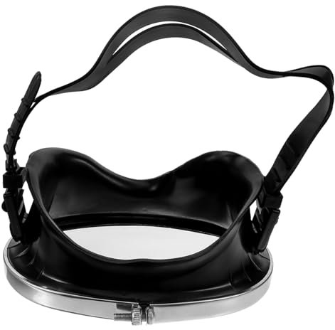BESPORTBLE Tauchmaske Schwimmbrille Herren Hd Gehärtetes Glas Anti Beschlag Panoramasicht Trennbrille Wiederverwendbare Taucherbrille Edelstahl Schwarz für Schwimmen Schnorcheln Tauchen