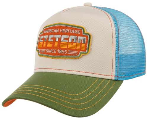 Stetson Lightning Trucker Cap Mesh Snapback 100% Cotton Men Summer Winter