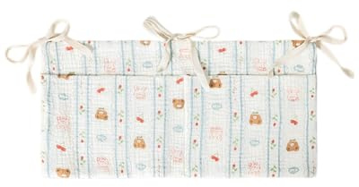 LOZTBUE Organizador Cuna,Colgar Bolsas De Almacenamiento Baby Cuna,Bolso Colgante para Cama de Bebé,organizador colgante,Organizador Colgante para Pañales, para Juguetes PañAles Ropa