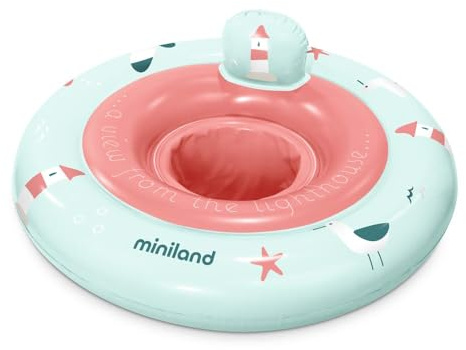 Miniland Flotador para Bebé 69 cm con Asiento y respado - Lighthouse