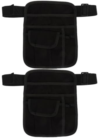 JHKNNK Waiter Waist Money Holder 2Pcs Streamlined Apron Bag with Adjustable Belt for Bar and Hotel Waitstaff