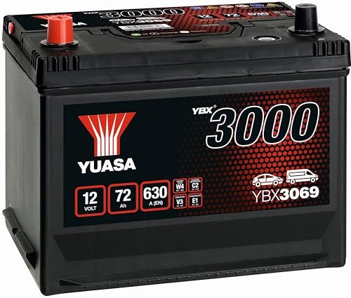 Yuasa YBX3069 12V 72Ah 630CCA Sealed Maintenance Free High Performance Car Battery