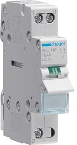Hager Wechselschalter 1polig 16A 1 Wechsler 230V SFL116