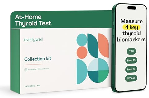 Everlywell At-Home Thyroid Test Collection Kit for Women and Men, Get Accurate Results at Home from a CLIA-Certified Lab Within Days, for Ages 18 Plus