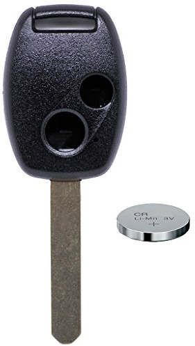 Bil nyckel radio fjärrkontroll 1 x fodral 2 knappar 1 x Rohling HON66 1 x CR1616 batteri för Honda