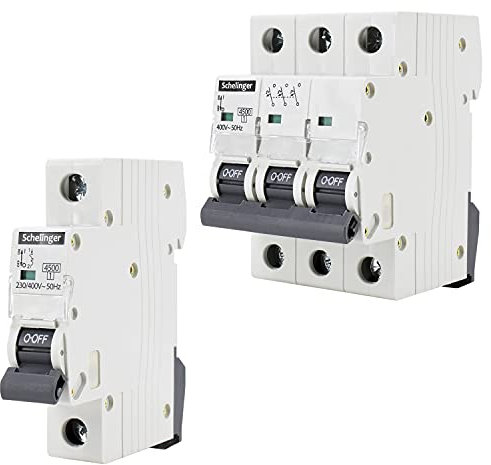 Schelinger Leitungsschutzschalter LS-Schalter Sicherungsautomat / 10A bis 32A / 1-polig 3-polig (3-polig C: 10A)