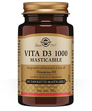 Solgar Vita D3 1000 Masticabile