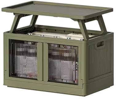 Ergocar Folding -Aufbewahrungsbox Kann Die Aufbewahrungsbox Mit Großer Haptazität Der Oberen Abdeckung Und Des Outdoor Erhöhen. Sie Ist Für Lagerbehälter Im Innenbereich Im Freien Geeignet