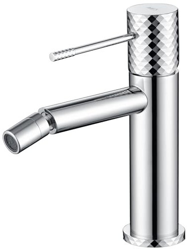 IMEX - Grifo Bidet | Grifo Monomando Bide para Baño | Grifo de Bidé con Mezclador de Agua Caliente y Fría | Griferia Bidet | Instalación Fácil | Serie Génova | Color Cromado