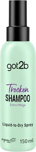 got2b Trockenshampoo Extra Pflege Liquid-to-Dry Spray (150 ml), Dry Shampoo für makellos-frische Looks, Trockenshampoo ohne sichtbare Rückstände mit 24 h fruchtig-floralem Duft