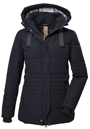 G.I.G.A. DX quiltad jacka för kvinnor med dragkedja och funktionell jacka i dunlook GW 25 WMN QLTD JCKT, mörk marinblå, 34, 39930-000