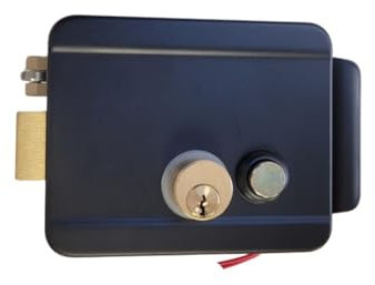 Cerradura electrica inteligente, para puerta de garaje, batientes, basculantes, o puertas para paso peatonal. Alimentación 12 VDC MANO IZQUIERDA