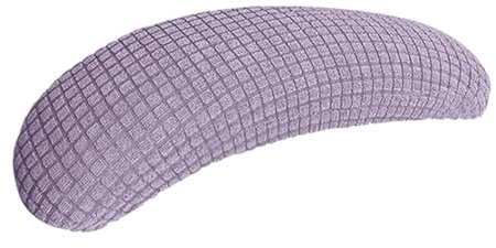 JFNKLFG Armstödskuddar 2 stycken armstödsöverdrag för kontorsstol, överdrag för avtagbar for, for, tvättbar armbågsstöd för spelstol (lila, svart 2 st)