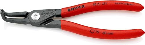 Knipex 48 21 J21 90 Degree Angled Precision Circlip Plier, Multi-Colour, 19 - 60 mm