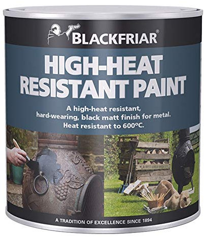 Blackfriar BKFHRB250 250 ml Heat Resistant Paint - Black