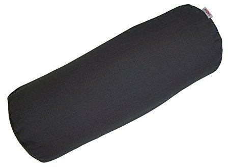 beties Farbenspiel Nackenrollenbezug ca. 15x40 Baumwolle-Serie in Uni-Farben (Schiefer)