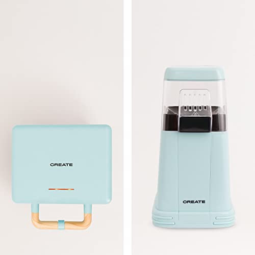 CREATE/PACK - POPCORN MAKER + STONE 3 IN 1 STUDIO/Palomitero+ Sandwichera grill y gofrera Azul