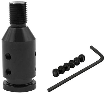 ePathChina Adattatore universale per pomello del cambio per auto, in lega di alluminio, adattatore per pomello del cambio non filettato M12 x 1,25