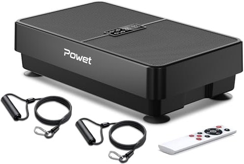 Piastra vibrante per esercizi con piastra vibrante, piastra vibrante per il drenaggio linfatico, piattaforma di capacità di carico di 181,4 kg, con 99 velocità e 5 modalità di commutazione, macchine