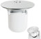 Bonde Douche, 90mm/115mm Couvercle de Vidange de Douche, Remplacement de Couvercle de Vidange de Douche, Couvercle de Prise de Drain de Douche, pour Siphons de Cuisine et de Salle de Bains, Argent
