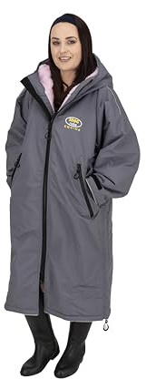 Snugrobe Equestrian Coat Equine Waterproof Robe for WOMEN | Horse Riding & Outdoor Activities (UK, Alpha, L, Regular, Regular, Grey)