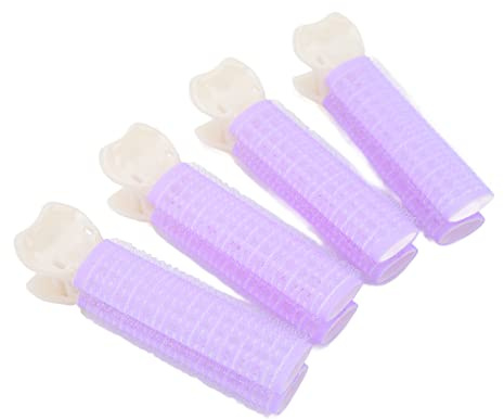 Cryfokt Pinces Moelleuses pour Racines de Cheveux, 4 Pièces, Bigoudis Volumisants sans Chaleur pour Usage Quotidien, Violet